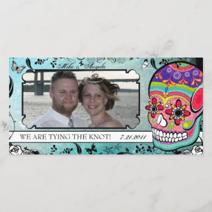 Muerte Sugar Skull Calaveras Sla de datum op Save The Date