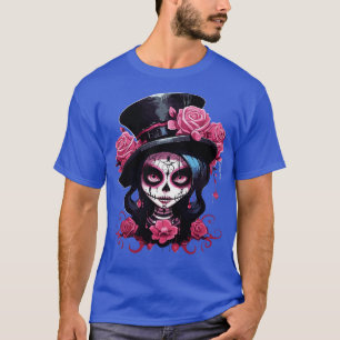 Muertos Catrina voor Mannen Vrouwen Calavera T-shirt