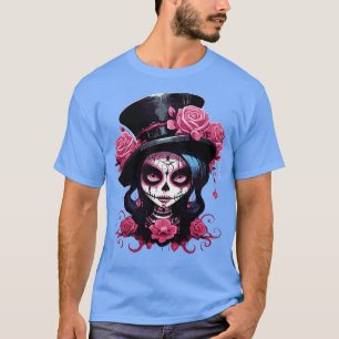 Muertos Catrina voor Mannen Vrouwen Calavera T-shirt
