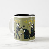 Muertos Coffee Cup Tweekleurige Koffiemok (Voorkant links)