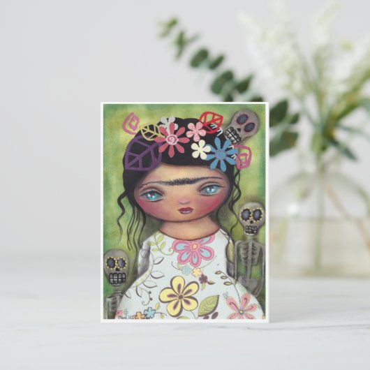 Muertos Fest Briefkaart (Staand voorkant)