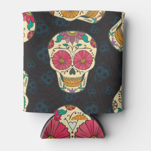 Muertos Skulls:  naadloze elegantie. Blikjeskoeler (Voorkant)