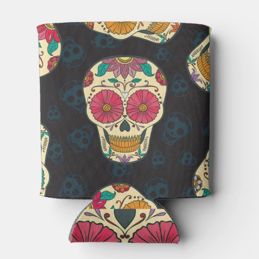 Muertos Skulls:  naadloze elegantie. Blikjeskoeler (Achterkant)