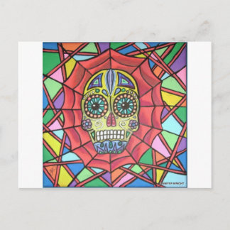Muertos Sugar Skull Web Briefkaart