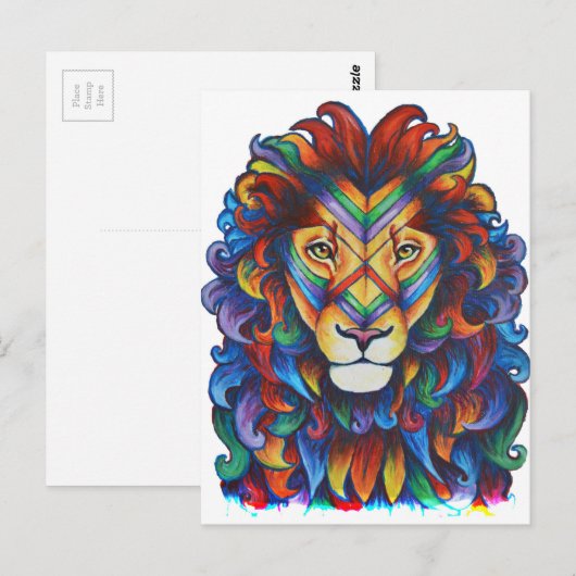 Mufasa's nieuwe haar doet briefkaart (Voorkant / Achterkant)