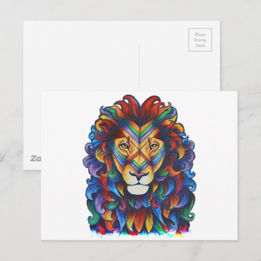 Mufasa's nieuwe haar doet briefkaart (Voorkant / Achterkant)