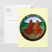 Muffed Tumbler Pigeons2 Briefkaart (Voorkant / Achterkant)