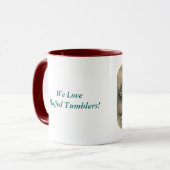 Muffed Tumbler Pigeons Mok (Voorkant links)