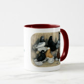 Muffed Tumbler Pigeons Mok (Voorkant rechts)