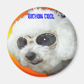 Muffet doggles orig, bichon cool magneet (Voorkant)