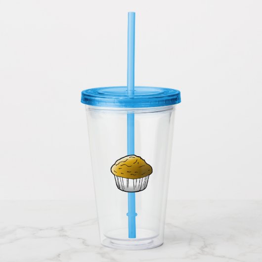 Muffin Acryl Bekertje Drinkbeker (Voorkant)