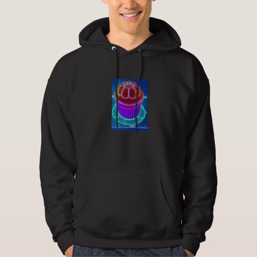 Muffin Blueprint Cupcake Cake Baking Cake Hoodie (Voorkant)