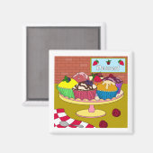 Muffin Bord Magnet (Voorkant / Achterkant)