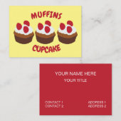 Muffin Cupcake Bakkerij Visitekaartje (Voorkant / Achterkant)