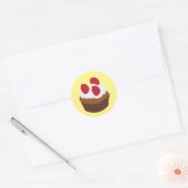 Muffin Cupcake Ronde Sticker (Envelop)