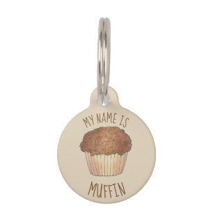 Muffin de Dog Crumb Streusel gebak Huisdierpenning