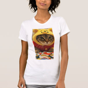 MUFFIN DE GESTREEPTE KAT T-SHIRT