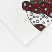 Muffin. Gelukkige verjaardagstaart achtergrond wit Fleece Deken (Hoek)