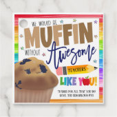Muffin Gift Label (Voorkant)