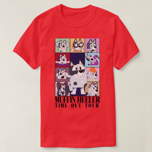 Muffin Heeler Time Out Tour T-shirt (Design voorkant)