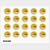 Muffin klassieke ronde sticker (Vel)