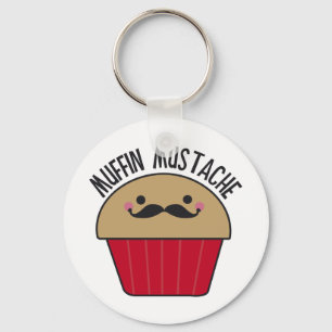 Muffin Mustache Sleutelhanger