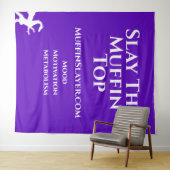 Muffin Slayer Dragon legt de Muffin Top Tapestry Wandkleed (In Situ (horizontaal))