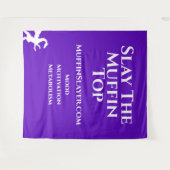 Muffin Slayer Dragon legt de Muffin Top Tapestry Wandkleed (Voorkant (horizontaal))