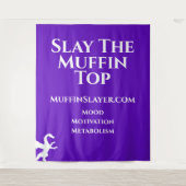 Muffin Slayer Dragon legt de Muffin Top Tapestry Wandkleed (Voorkant)