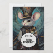 Muffin Steampunk Dier Aangepaste naam Kaart (Voorkant)