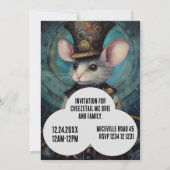 Muffin Steampunk Dier Aangepaste naam Kaart (Achterkant)