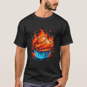 Muffin Stuff For Baking Flames T-shirt (Voorkant)