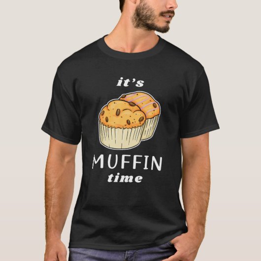 Muffin Time Blueberry Muffins Graphic Muffin C T-shirt (Voorkant)