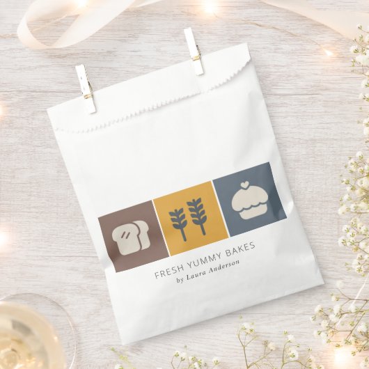 Muffin Wheat Bread Ochre Brown Gray Chef Baking Bedankzakje (Geknipt)