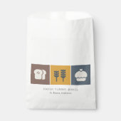 Muffin Wheat Bread Ochre Brown Gray Chef Baking Bedankzakje (Voorkant)