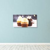 Muffins Canvas Afdruk (Insitu (Houten vloer))