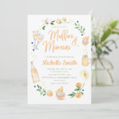 Muffins en Mimosas Vrijgezellenfeest Brunch Party Kaart (Staand voorkant)