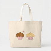 Muffins in liefde grote tote bag (Voorkant)