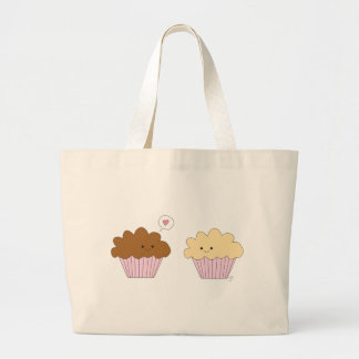 Muffins in liefde grote tote bag