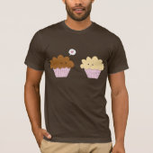 Muffins in liefde t-shirt (Voorkant)