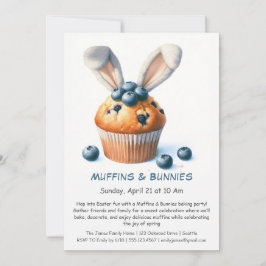 Muffins & Konijnen – Uitnodiging voor Pasen Backfe
