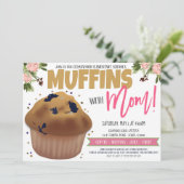 Muffins met mam Uitnodiging (Staand voorkant)