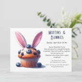 Muffins & Mornings – Paasontbijt Kaart (Staand voorkant)