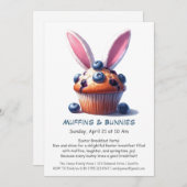 Muffins & Mornings – Paasontbijt Kaart (Voorkant / Achterkant)