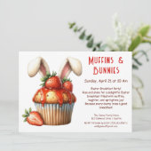 Muffins & Mornings – Paasontbijt Kaart (Staand voorkant)