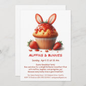 Muffins & Mornings – Paasontbijt Kaart (Voorkant / Achterkant)