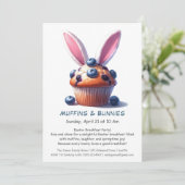 Muffins & Ochtenden – Pasen Ontbijtfeest Kaart (Staand voorkant)