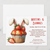 Muffins & Ochtenden – Pasen Ontbijtfeest Kaart (Voorkant / Achterkant)