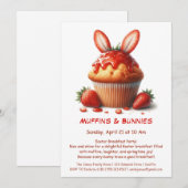 Muffins & Ochtenden – Pasen Ontbijtfeest Kaart (Voorkant / Achterkant)