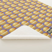 Muffins Patroon met aangepaste naam - Kleine koekj Sherpa Deken (3/4)